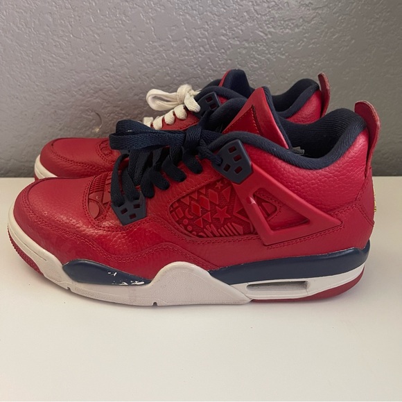 Jordan Air Retro 4 FIBA GS - 408452-617 - Size 7Y - Picture 1 of 6